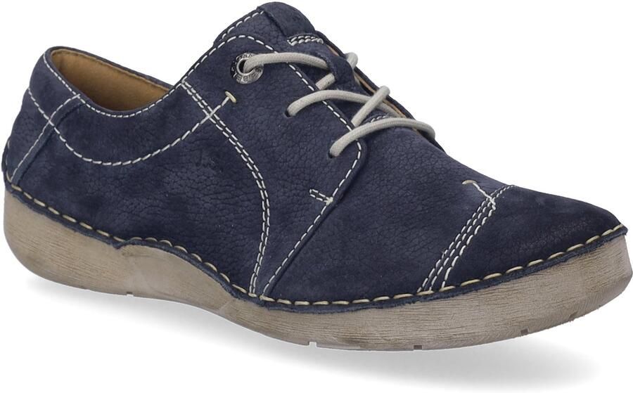 Josef Seibel Veterschoenen Fergey 20 vrijetijdsschoen lage schoen veterschoen met leren voering