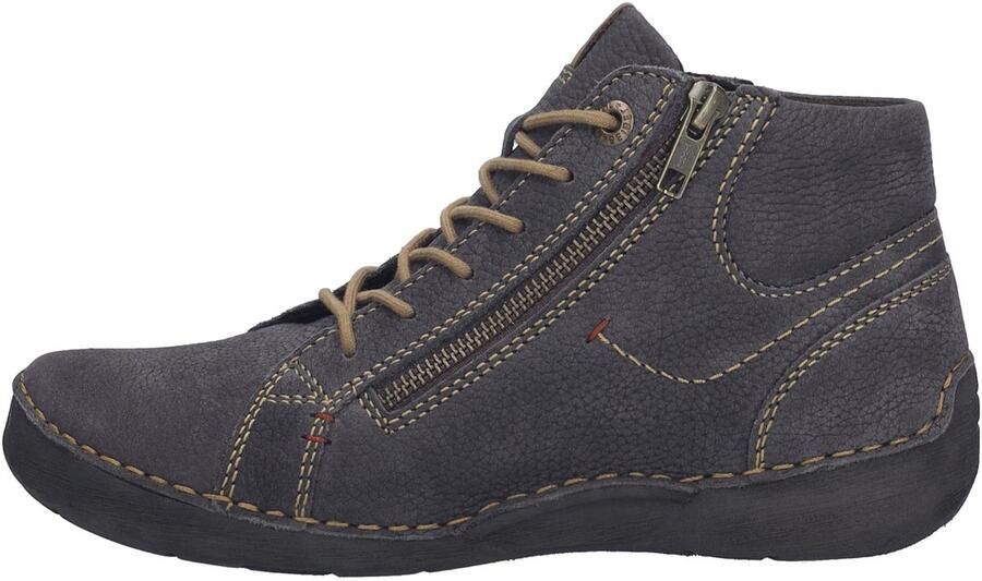 JOSEF SEIBEL Boots 'Schnürstiefelette Damen 59667 MI796 150 Echtleder in blau' blauw