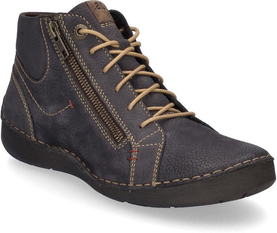 JOSEF SEIBEL Boots 'Schnürstiefelette Damen 59667 MI796 150 Echtleder in blau' blauw