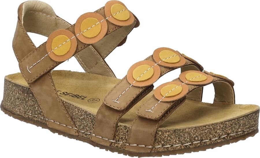 JOSEF SEIBEL Sandalen met riem karamel mosterd oranje