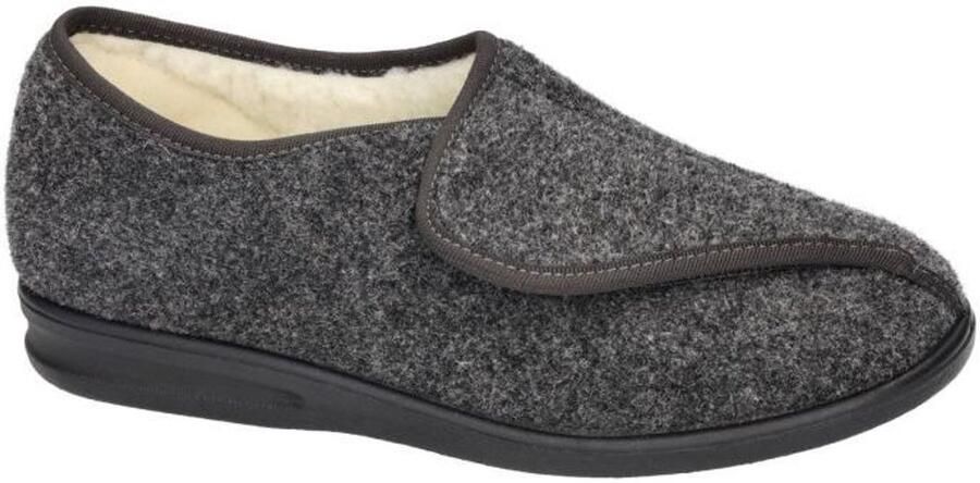 Josef Seibel -Heren antraciet grijs pantoffels & slippers