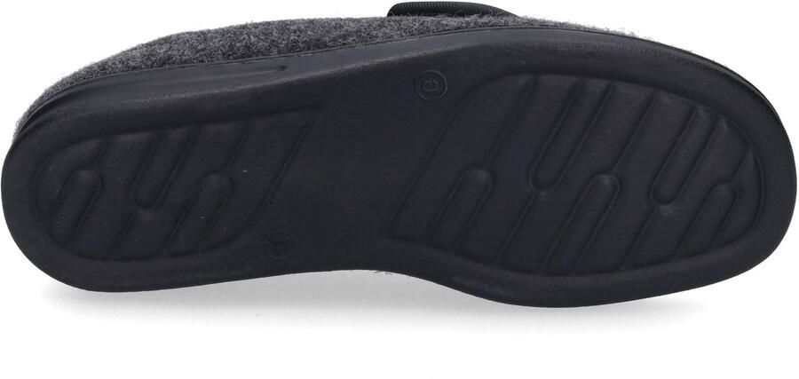 Josef Seibel -Heren antraciet grijs pantoffels & slippers