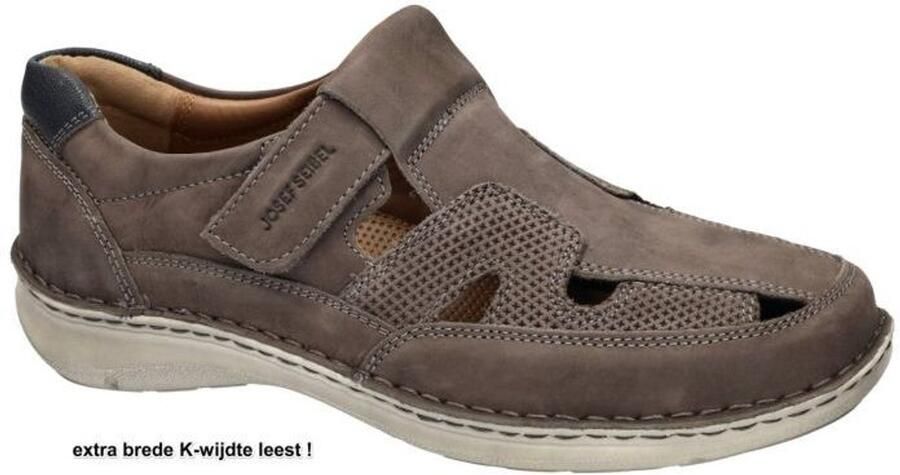 Josef Seibel Klittenbandschoenen New Anvers 81 bakkersandaal comfortabele schoen lage schoen in breedte k (zeer breed)