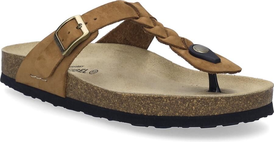 Josef Seibel Teenslippers Hermine 15 plateau dianette zomerschoen met laag voetbed