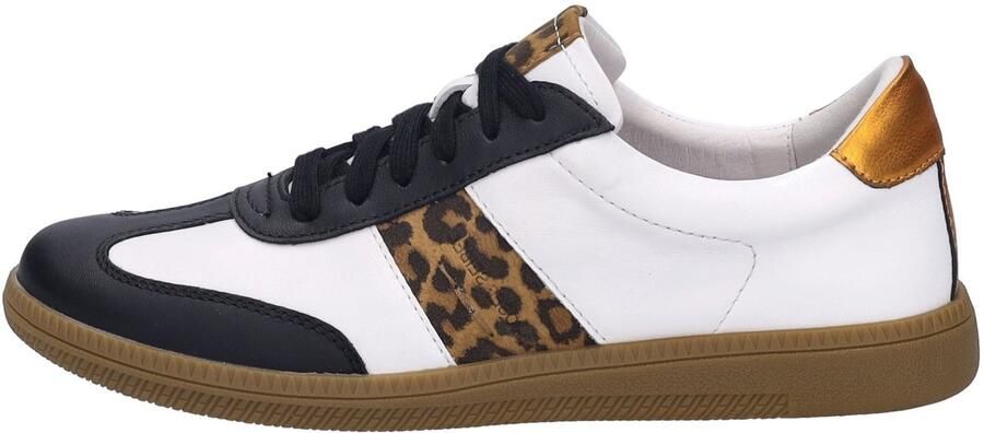 Josef Seibel Sneakers Joleen 03 retro sneaker veterschoen comfort-schoen met leeuw-patroon