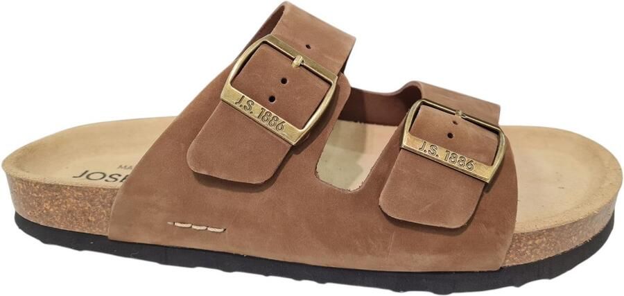 JOSEF SEIBEL Muiltjes 'Pantolette Herren 14301356 300 Echtleder in braun' bruin