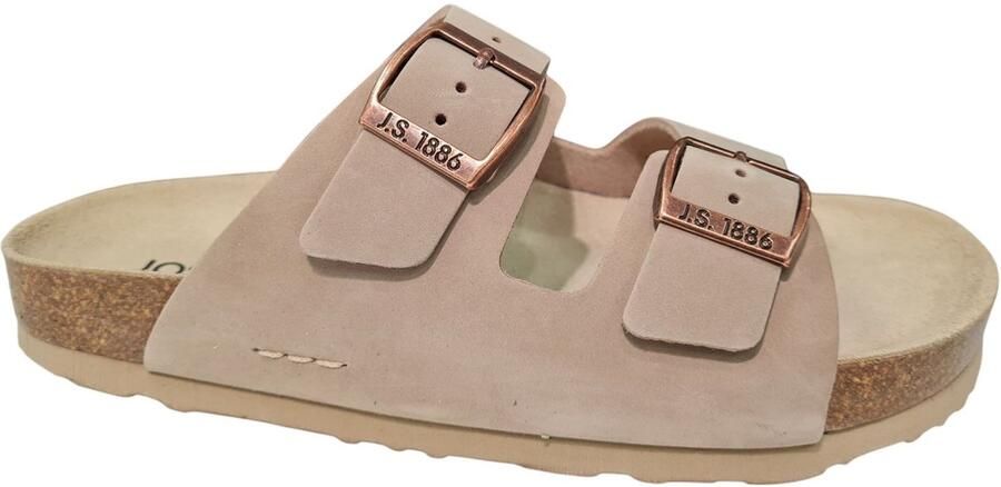 Josef Seibel Leren Dames Slippers Beige