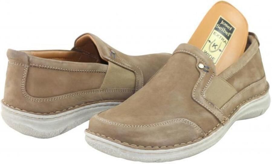 Josef Seibel Mocassins anvers nubuk taupe mocassin