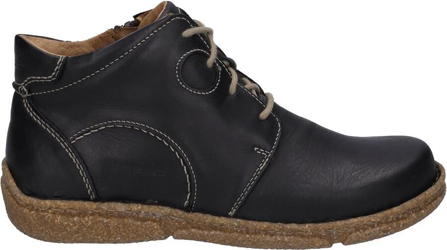 Josef Seibel Hoge veterschoenen NEELE 46 met stijlvolle contrastnaden
