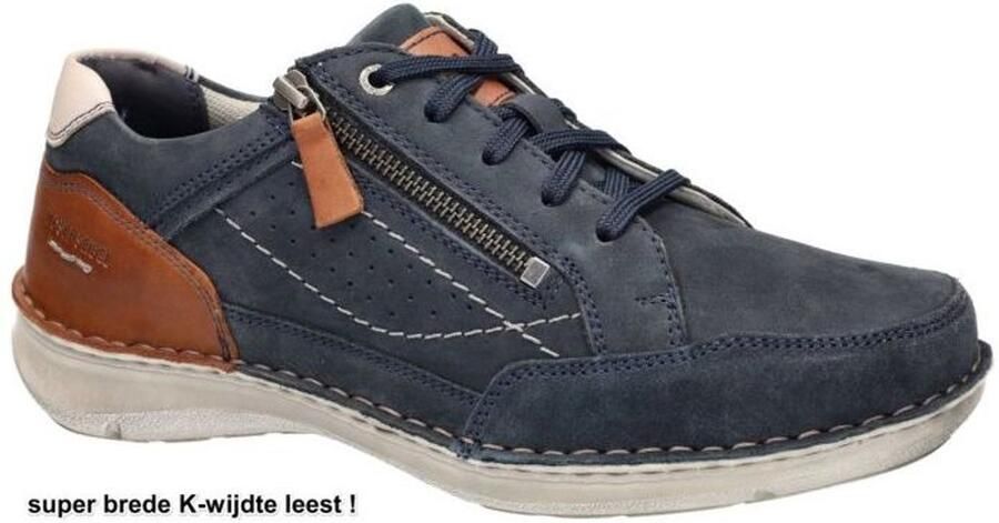 Josef Seibel NEW~ANVERS~11~~~~~~~~~~~~~~~~~ Vrije tijdsschoenenHeren veterschoenHeren sneakersCasual Blauw - Foto 2