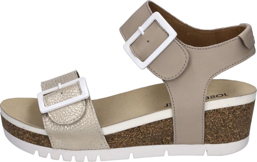 Josef Seibel QUINN~02~~~~~~~~~~~~~~~~~~~~~~ Sandalen met hakDames Sandalen Wit beige