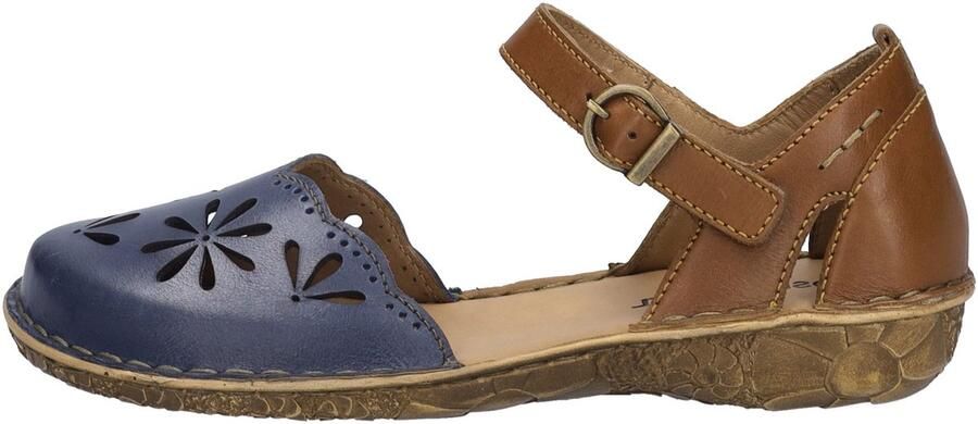 Josef Seibel ROSALIE~04~~~~~~~~~~~~~~~~~~~~ Platte sandalen Dames Sandalen Blauw - Foto 4