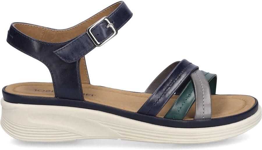 Josef Seibel Sandalen Sevran 02 plateausandaal wedgesandaal met modieuze kruisbandage