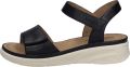 Josef Seibel Sandalen Sevran 01 vrijetijdsschoen sleehak sandaal met klittenbandsluiting - Zwart