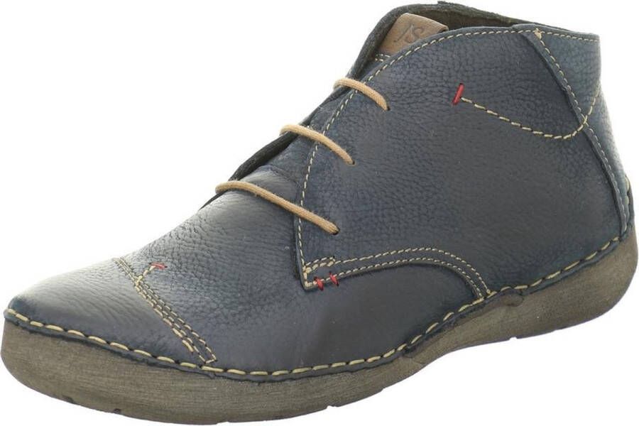 Josef Seibel FERGEY~18~~~~~~~~~~~~~~~~~~~~~ Hoge sneakers Veterlaarzen Dames veterschoenen Dames sneakersHalf-hoge schoenen Blauw