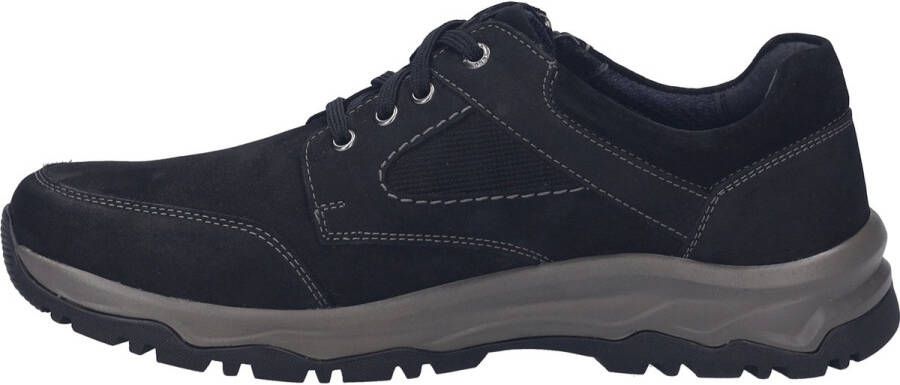 Josef Seibel Casual veterschoenen voor heren in zwart