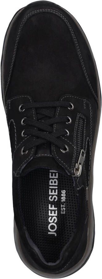 Josef Seibel Casual veterschoenen voor heren in zwart