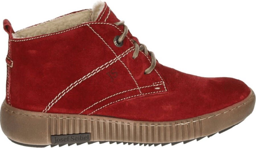 Josef Seibel MAREN~02~~~~~~~~~~~~~~~~~~~~~~ Hoge sneakersVeterlaarzenDames veterschoenenDames sneakersHalf-hoge schoenen Rood