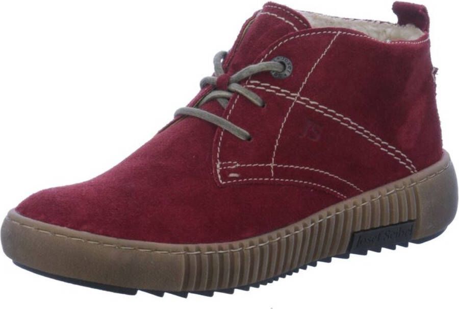 Josef Seibel MAREN~02~~~~~~~~~~~~~~~~~~~~~~ Hoge sneakersVeterlaarzenDames veterschoenenDames sneakersHalf-hoge schoenen Rood