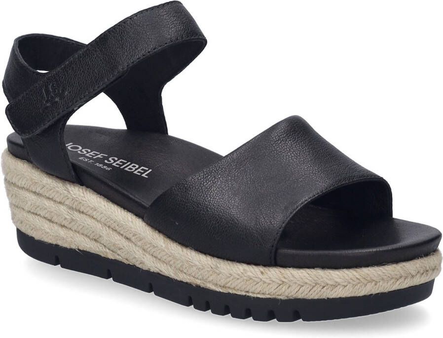 Josef Seibel Sleehaksandaaltjes Miranda 02 sleehaksandaal zomerschoen klittenbandschoen met sleehak