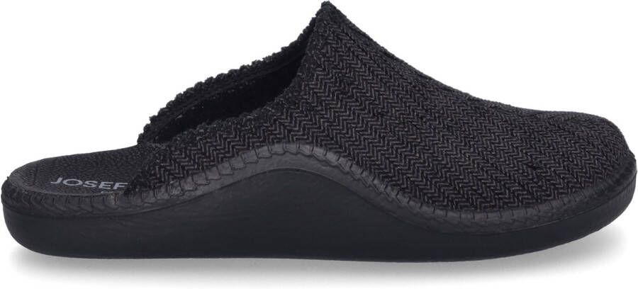 Josef Seibel Monaco 220 Hausschuh für Herren Schwarz