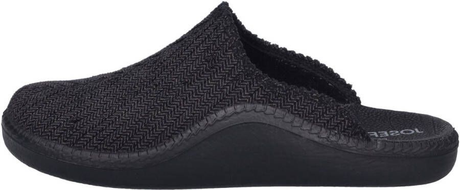 Josef Seibel Monaco 220 Hausschuh für Herren Schwarz