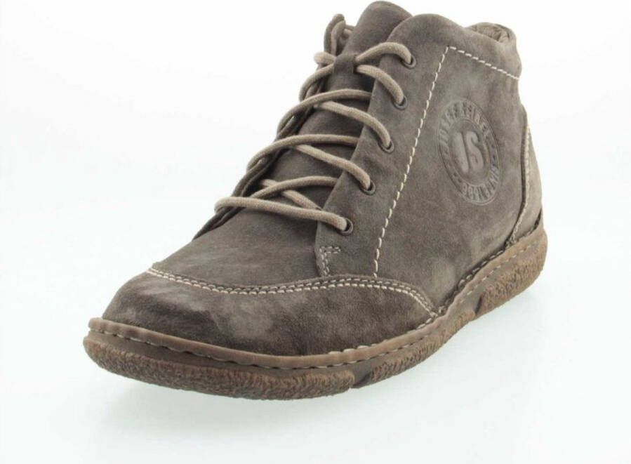 Josef Seibel NEELE~01~~~~~~~~~~~~~~~~~~~~~~ Hoge sneakersVeterlaarzenDames veterschoenenDames sneakersHalf-hoge schoenen Taupe