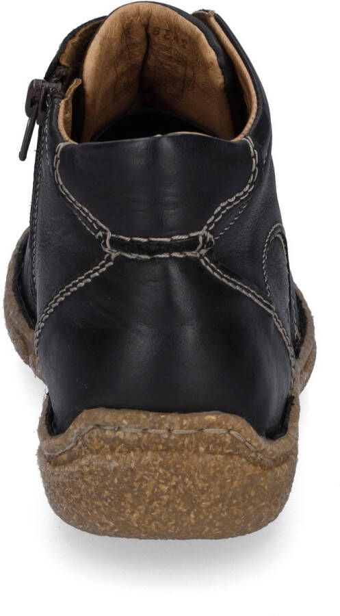 Josef Seibel Hoge veterschoenen NEELE 46 met stijlvolle contrastnaden