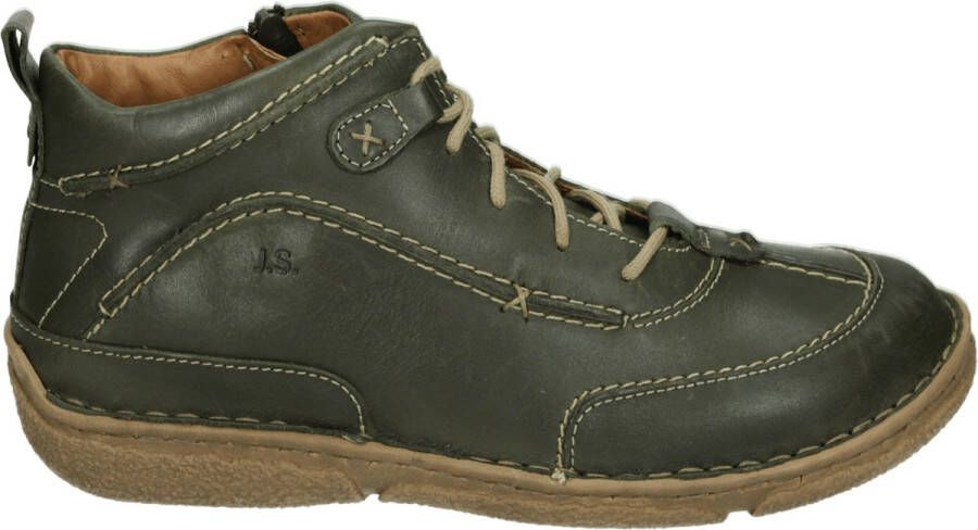 Josef Seibel NEELE 52 Hoge sneakersVeterlaarzenDames veterschoenenDames sneakersHalf-hoge schoenen Groen