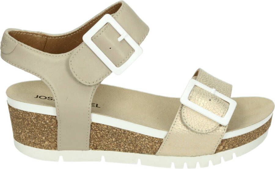 Josef Seibel QUINN~02~~~~~~~~~~~~~~~~~~~~~~ Sandalen met hakDames Sandalen Wit beige