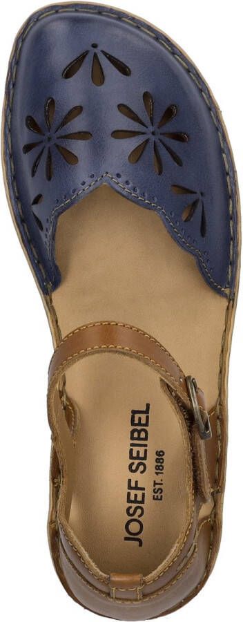 Josef Seibel ROSALIE~04~~~~~~~~~~~~~~~~~~~~ Platte sandalenDames Sandalen Blauw