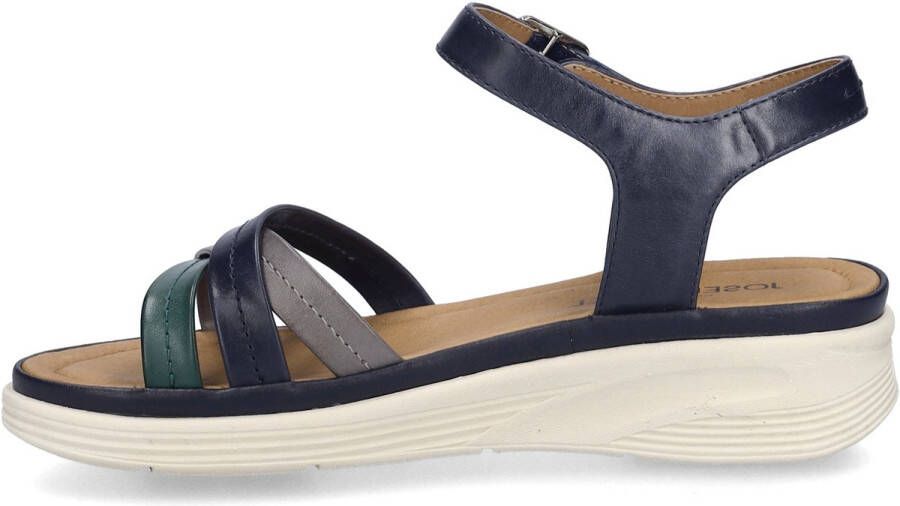 Josef Seibel Sandalen Sevran 02 plateausandaal wedgesandaal met modieuze kruisbandage