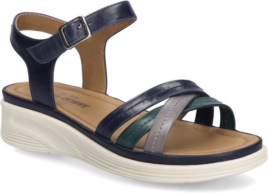 Josef Seibel Sandalen Sevran 02 plateausandaal wedgesandaal met modieuze kruisbandage