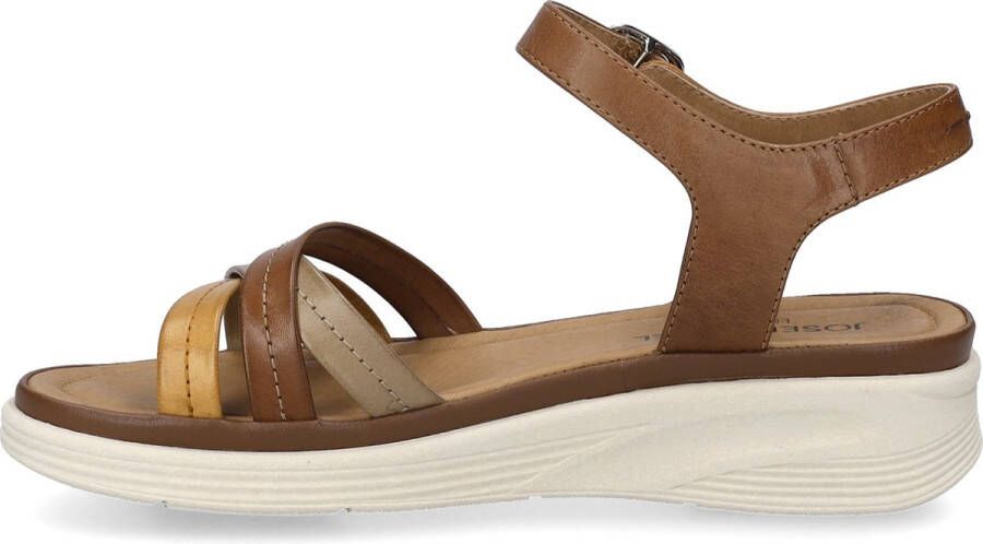 Josef Seibel Sandalen Sevran 02 plateausandaal wedgesandaal met modieuze kruisbandage