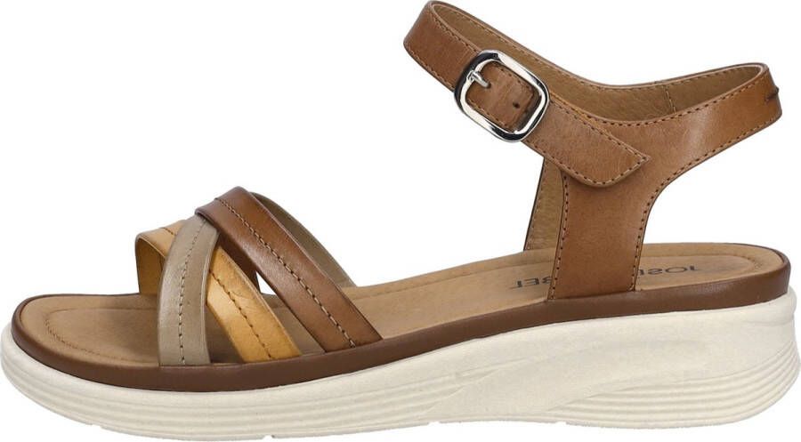 Josef Seibel Sandalen Sevran 02 plateausandaal wedgesandaal met modieuze kruisbandage