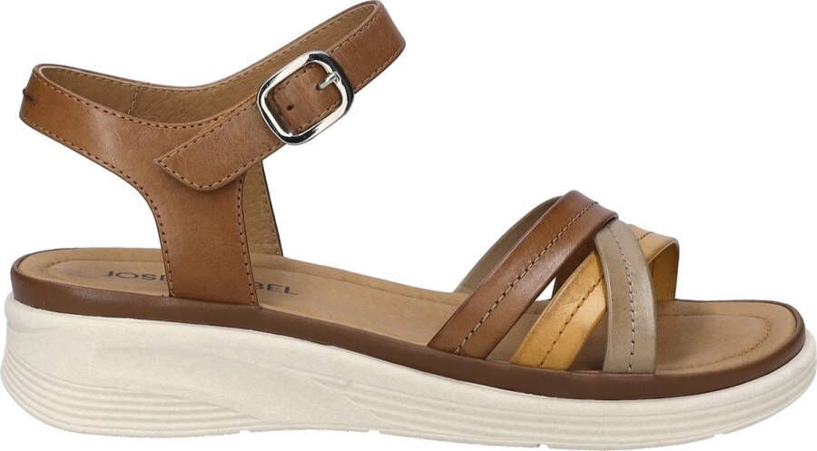 Josef Seibel Sandalen Sevran 02 plateausandaal wedgesandaal met modieuze kruisbandage