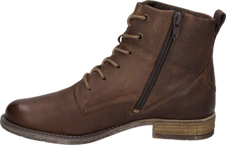 Josef Seibel SIENNA 95 Volwassenen VeterlaarzenHoge sneakersDames veterschoenenHalf-hoge schoenen Bruin