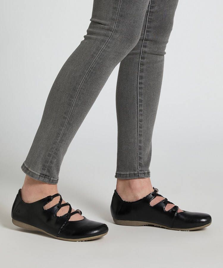 Josef Seibel Ballerina's met riempje Fiona Slippers sandalen comfortschoenen met verfijnde elastische band