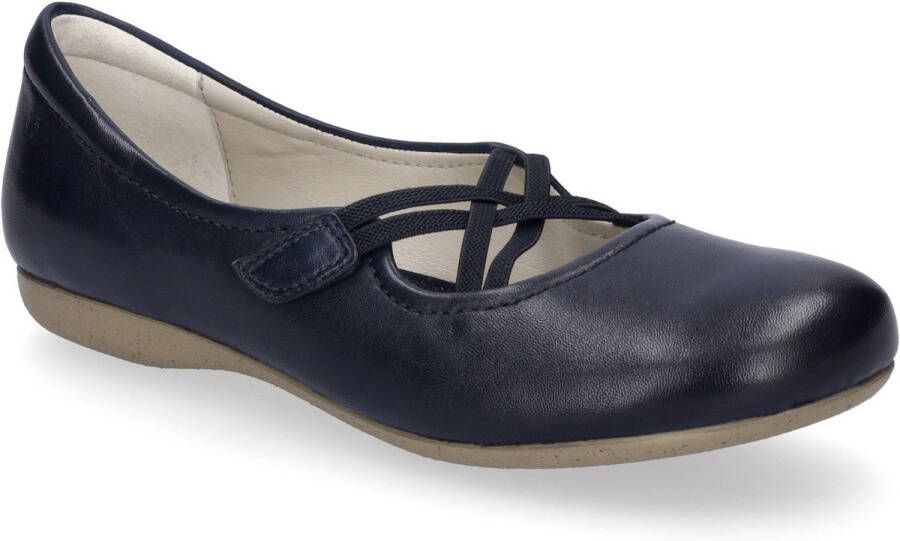 Josef Seibel Ballerina's met riempje Fiona Feestelijke schoen slipper comfortschoen met gekruiste elastiek