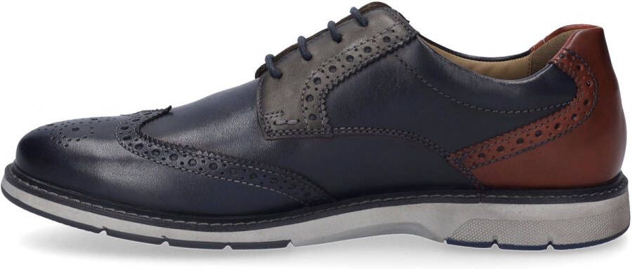 Josef Seibel Schoenen met perforatie Stuart 07 brogue businessschoen anzugschuh met vleugelkappen