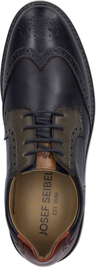 Josef Seibel Schoenen met perforatie Stuart 07 brogue businessschoen anzugschuh met vleugelkappen