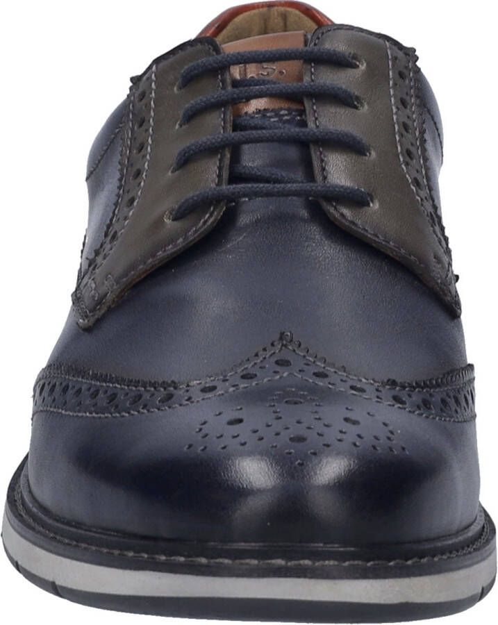 Josef Seibel Schoenen met perforatie Stuart 07 brogue businessschoen suiteschoen met vleugelkappen