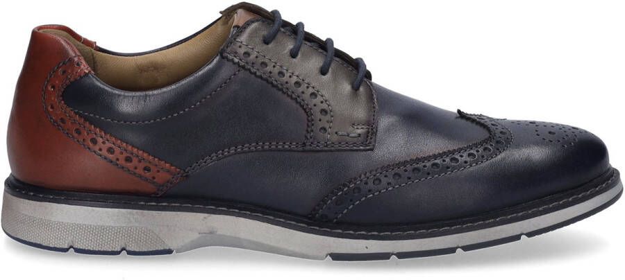 Josef Seibel Schoenen met perforatie Stuart 07 brogue businessschoen suiteschoen met vleugelkappen