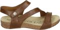 Josef Seibel TONGA~25~~~~~~~~~~~~~~~~~~~~~~ Sandalen met hak Dames Sandalen Cognac - Bruin