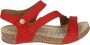 Josef Seibel TONGA~25~~~~~~~~~~~~~~~~~~~~~~ Sandalen met hakDames Sandalen Rood - Thumbnail 1
