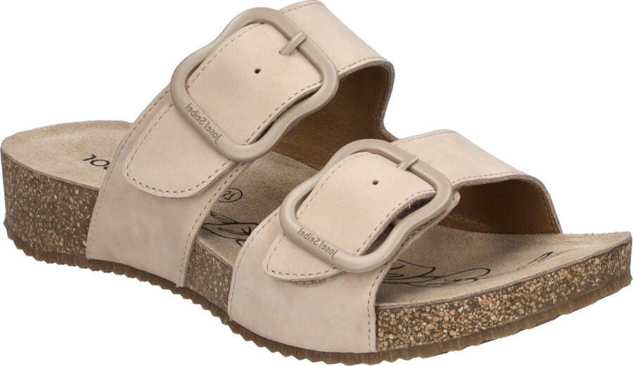 Josef Seibel Slippers TONGA 64 plateau zomerschoen pantoffels met gespsluiting