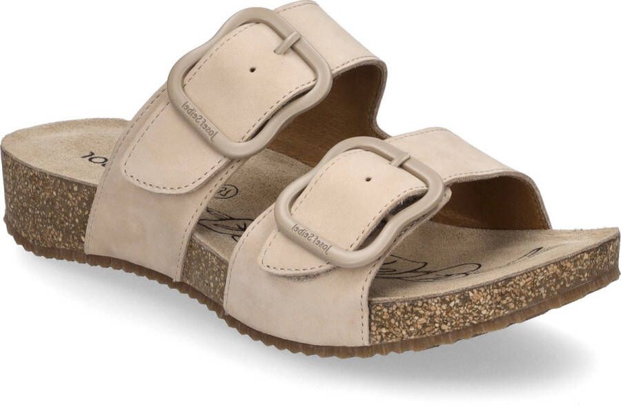 Josef Seibel Slippers TONGA 64 plateau zomerschoen pantoffels met gespsluiting