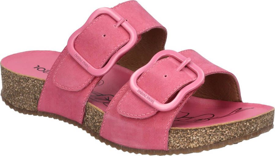 Josef Seibel Slippers TONGA 64 plateau zomerschoen pantoffels met gespsluiting