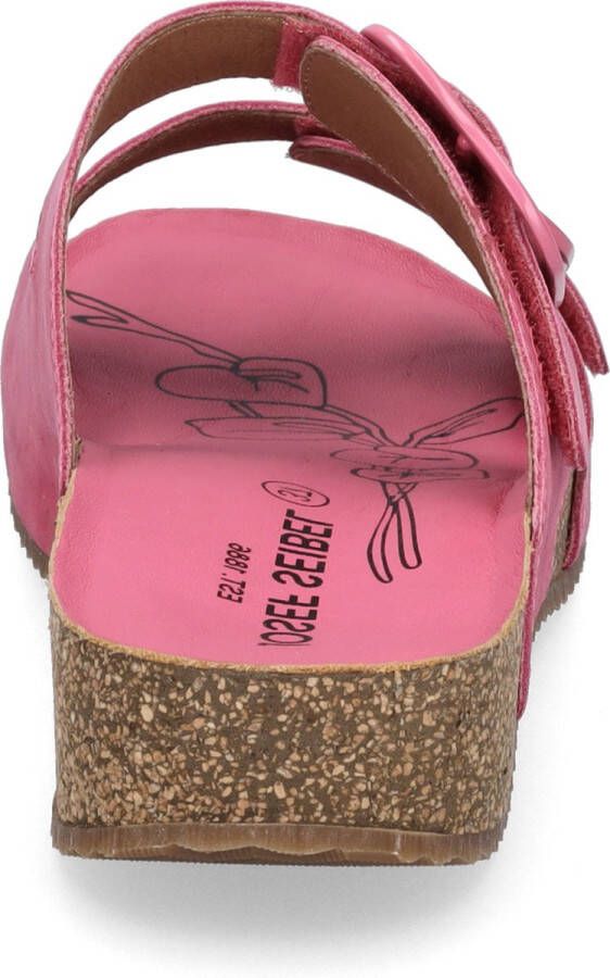 Josef Seibel Slippers TONGA 64 plateau zomerschoen pantoffels met gespsluiting
