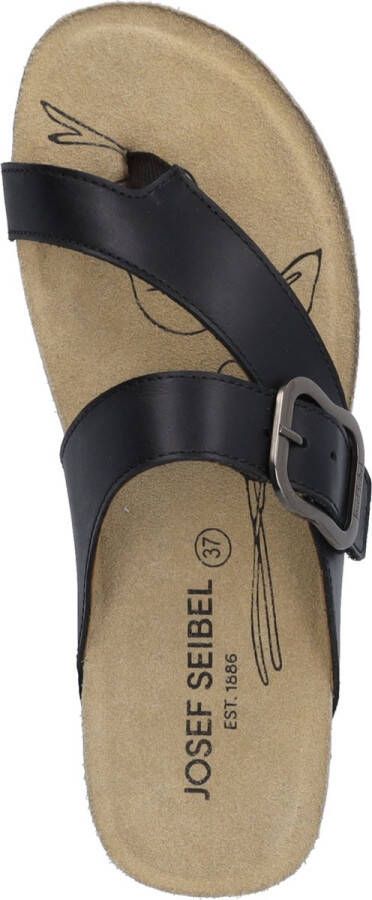 Josef Seibel Teenslippers Tonga 77 plateau zomerschoen pantoffels met gespsluiting